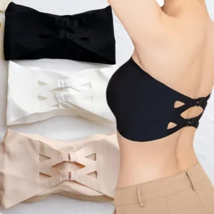 Ice Silk Strapless Bra Seamless Crop Tube Top Bralette for Women Sexy Soft Bras