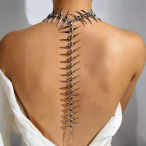 Edgy Hip-Hop Thorn Skeleton Alloy Women's Necklace