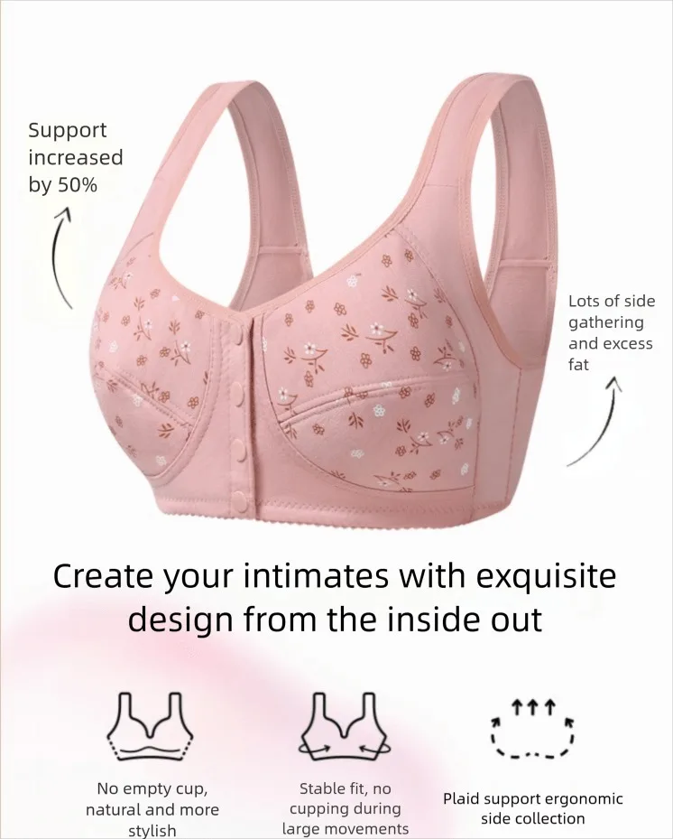 7pcs Elegant Lace Push Up Seamless Bras for Women - Image 3